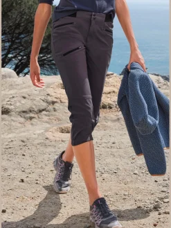 Legging corsaire pantalon de randonnée sportif en matière élastique