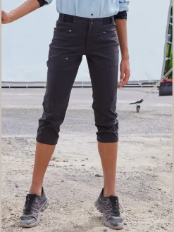 Legging corsaire pantalon de randonnée sportif en matière élastique