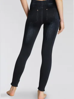 Legging en jean jegging sans coutures à l'aspect jean imprimé