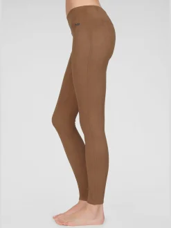 Legging imitation cuir velours