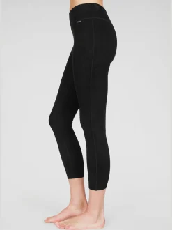Legging imitation cuir velours