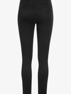Legging imitation cuir velours