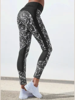 Legging sport très élastiques avec motif moucheté