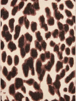 Legging évasé à imprimé léopard