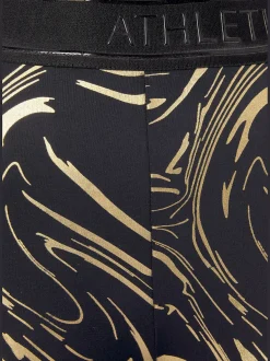Leggings technique caleçon d'extérieur au motif abstrait