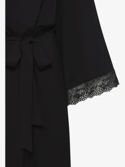 Élégant kimono avec lien à nouer à la taille