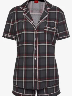 Élégant pyjama court avec motif sur toute la surface
