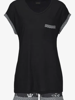 Élégant pyjama court en viscose