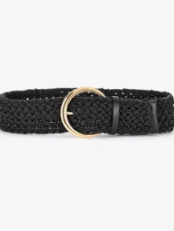 Élégante ceinture avec boucle métallique couleur or