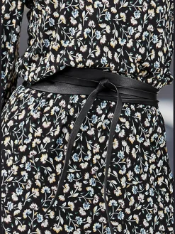 Élégante ceinture en cuir doux de qualité