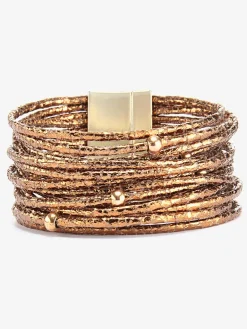 Lot de 2 bracelets magnétiques à plusieurs rangées