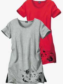 Lot de 2 chemises de nuit courtes
