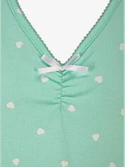 Lot de 2 chemises de nuit courte avec imprimé petits cœurs