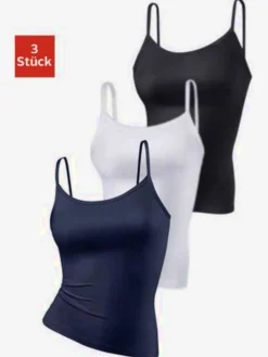 Lot de 3 débardeurs spaghetti vivance