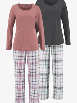 Lot de 2 pyjamas à carreaux