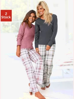 Lot de 2 pyjamas à carreaux