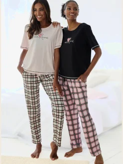Lot de 2 pyjamas avec imprimé devant