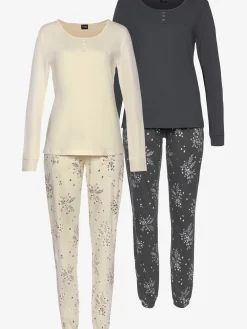 Lot de 2 pyjamas avec imprimé branches florales