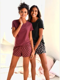 Lot de 2 pyjamas courts avec motif étoile
