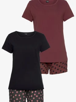 Lot de 2 pyjamas courts avec motif étoile