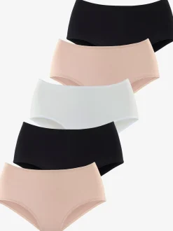 Lot de 5 slips taille haute lascana