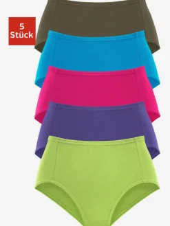 Lot de 5 slips taille haute