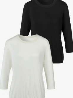 Lot de 2 t-shirts à manches 3/4 lascana