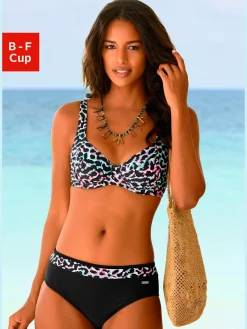 Maillot de bain à armatures imprimé animal coloré