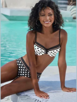 Maillot de bain à armatures look contrasté tendance