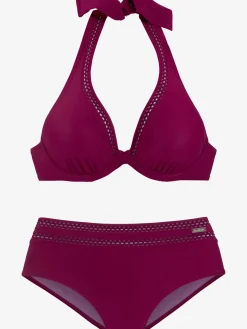 Maillot de bain à armatures bordure ajourée tendance