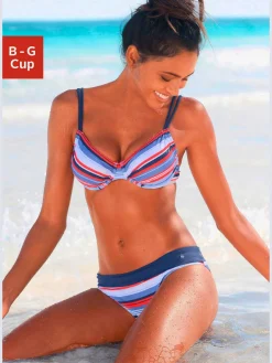 Maillot de bain à armatures indémodable : rayures