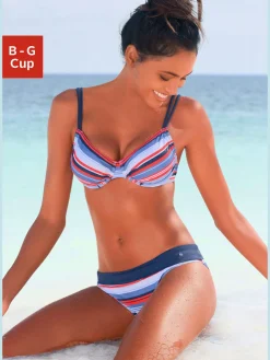 Maillot de bain à armatures indémodable : rayures