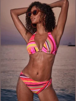 Maillot de bain à armatures imprimé graphique
