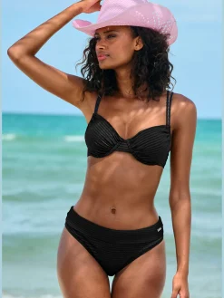 Maillot de bain à armatures matière structurée tendance