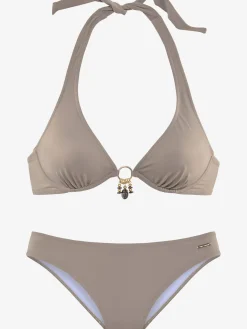 Maillot de bain à armatures couleurs unies classiques