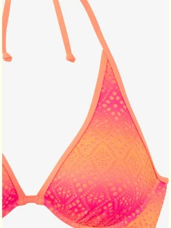Maillot de bain à armatures broderie ajourée tendance avec dégradé de couleurs