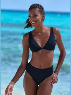Maillot de bain à armatures structure côtelée tendance