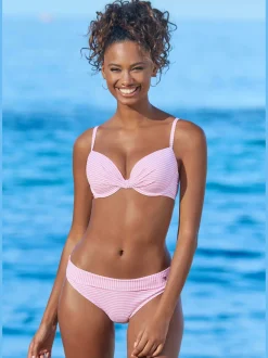 Maillot de bain à armatures motif rayé marin