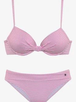 Maillot de bain à armatures motif rayé marin