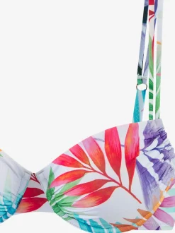 Maillot de bain à armatures imprimé feuilles tendance