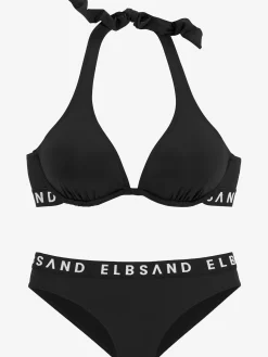 Maillot de bain à armatures ruban élastique avec marque inscrite