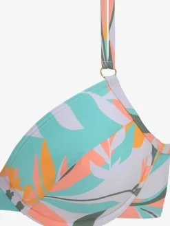 Maillot de bain à armatures imprimé feuilles abstrait