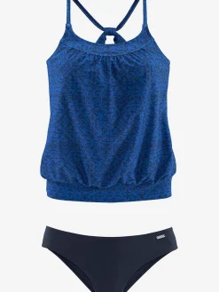 Maillot de bain 2 pièces imprimé décoratif moderne