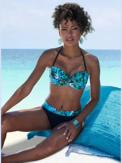 Maillot de bain bandeau à armatures design tendance