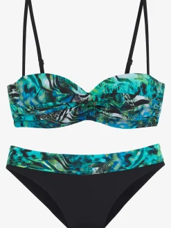 Maillot de bain bandeau à armatures design tendance