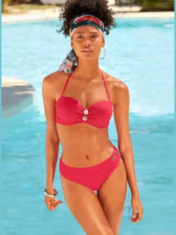 Maillot de bain bandeau à armatures design élégant