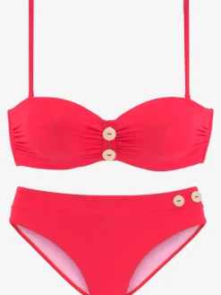 Maillot de bain bandeau à armatures design élégant