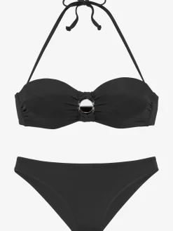 Maillot de bain bandeau à armatures design élégant