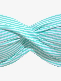 Maillot de bain bandeau à armatures motif rayé marin