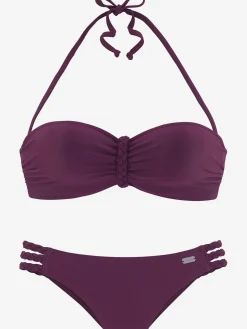 Maillot de bain bandeau à armatures look tendance